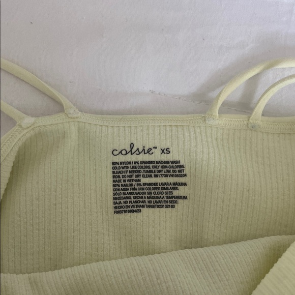 Target Light Green Ribbed Crop Top - Picture 2 of 4